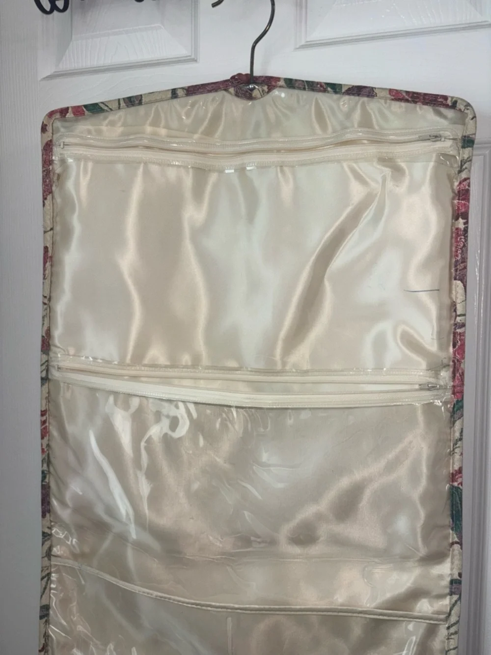 Vintage Tapestry Floral Butterfly Garment/Linen Bag